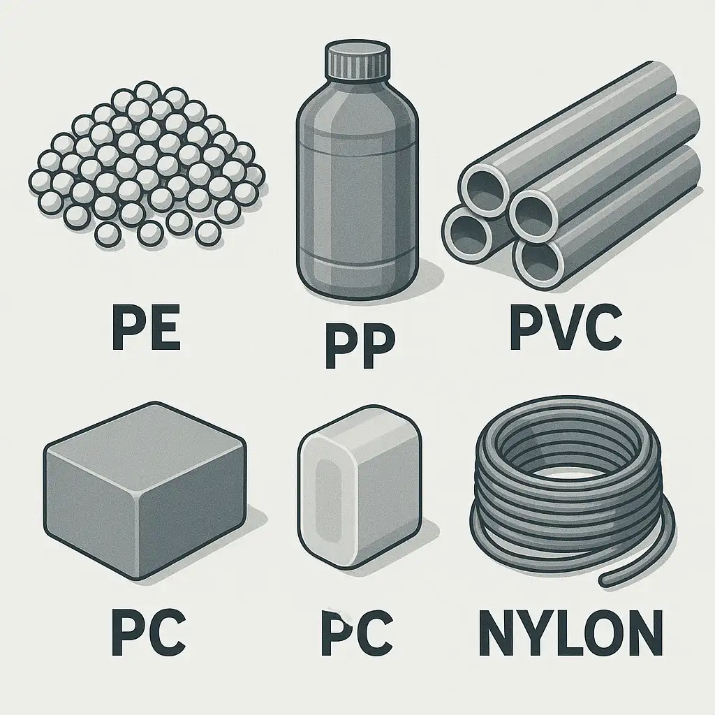 Types of polymer materials used in industry