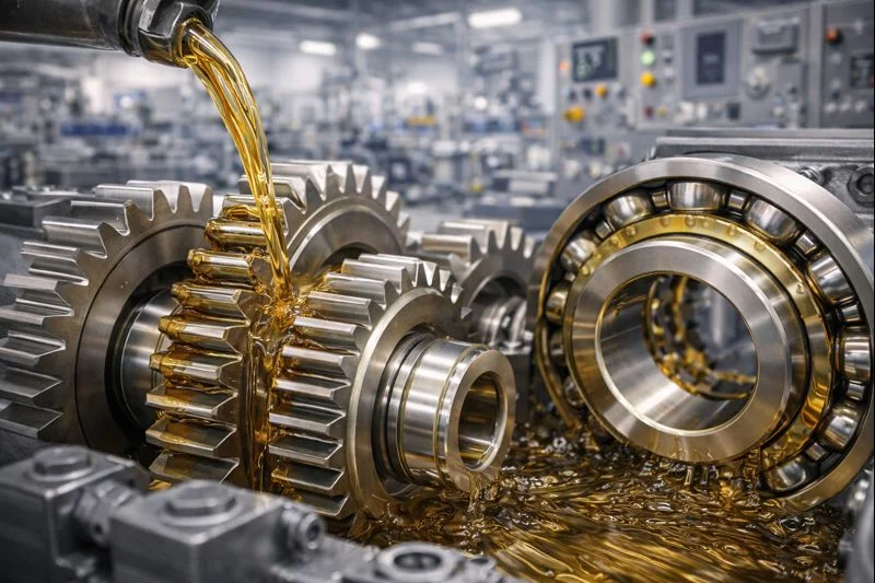 Lubricated industrial machinery for long-term performance