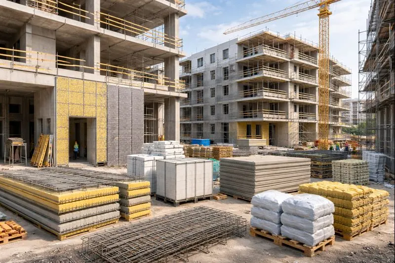 BIC construction materials used in modern residential and commercial building projects